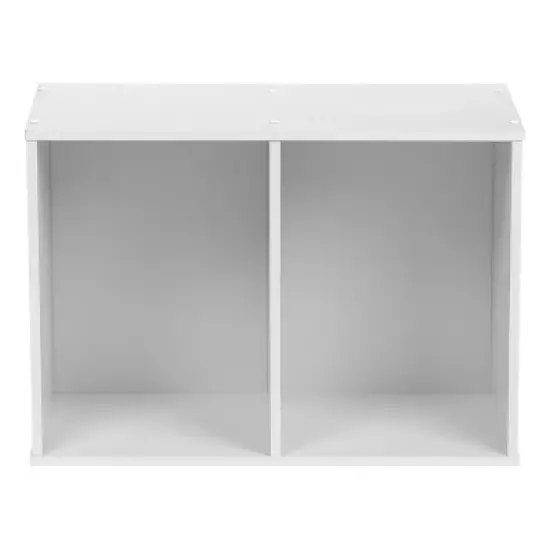 IRIS USA Wood Bookshelf Cube Organizer Storage image {2}