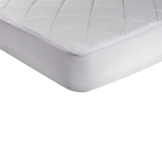 Sealy Naturals Cotton Fitted Crib & Toddler Mattress Pad image {1}