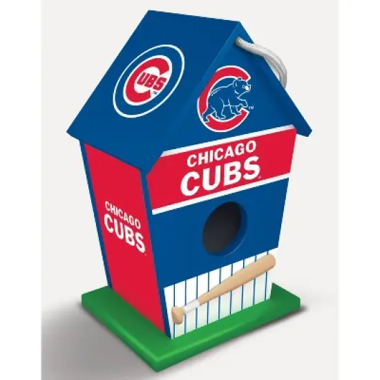 MasterPieces Officially Licensed MLB Chicago Cubs outdoor wood birdhouse! image {1}
