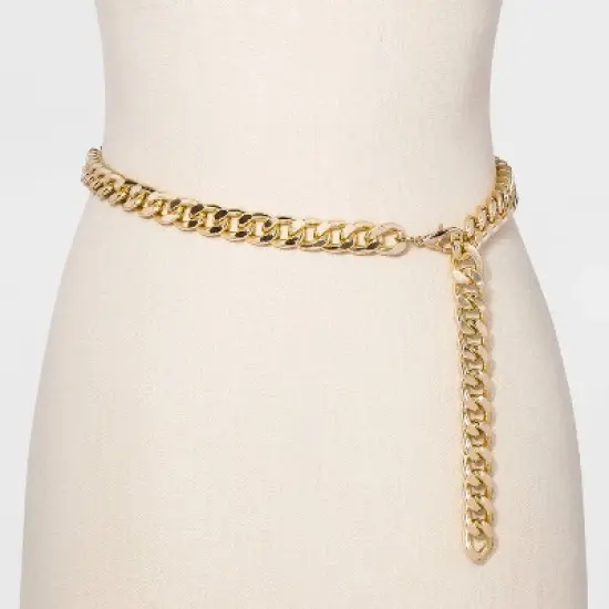 Women's Chain Belt - A New Day&trade; Metal image {1}