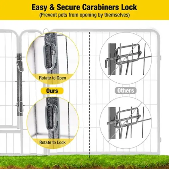 Aivituvin 31"H/39"H Dog Exercise Pen | Outdoor&Indoor Portable Pet Puppy Playpen-AIR50 AIR51 image {7}