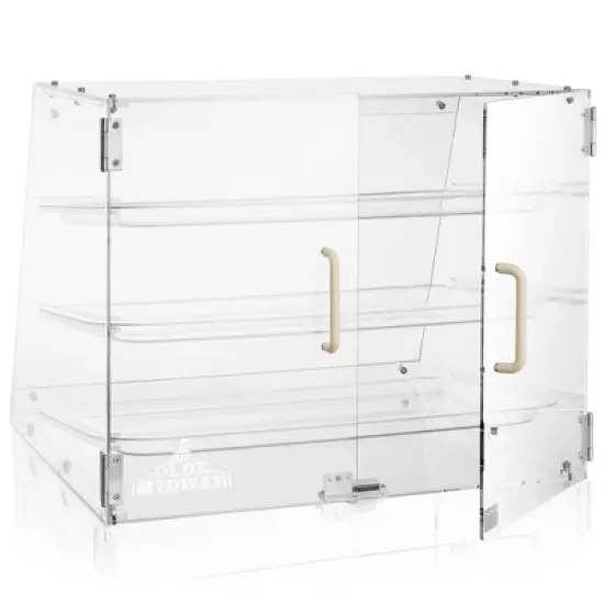 Olde Midway 3-Tier Acrylic Bakery Display Case with Trays image {7}