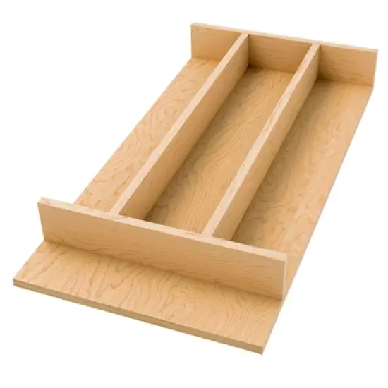Rev-A-Shelf Natural Maple Right Size Utensil Insert Home Storage Kitchen Organizer Compartment Drawer Accessory image {6}