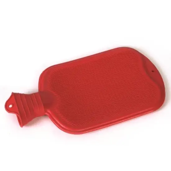 Sanger Classic Rubber Hot Water Bottle with Hanging Hole, Holds 2 Liters, Red image {1}