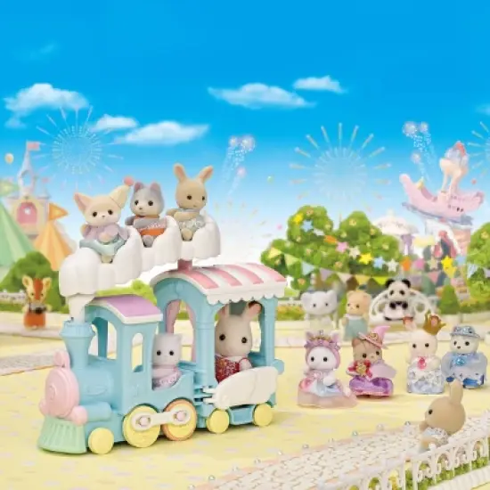 Calico Critters Floating Cloud Rainbow Train, Toy Train Vehicle for Dolls with Figure Included image {4}