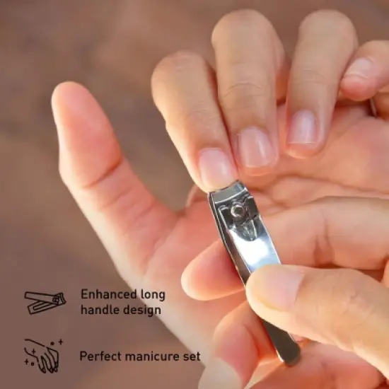 Nail Care Essentials Kit: Premium Nail Clippers, Stainless Steel Scissors, and Portable Electric Nail Trimmer & Filer image {2}