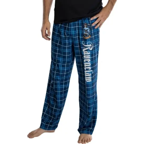 Harry Potter Adult Mens' House Crest Plaid Pajama Pants - All 4 Houses Gryffindor Ravenclaw Slytherin Hufflepuff image {6}