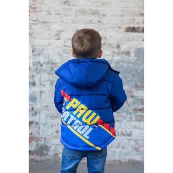 Paw Patrol Rubble Marshall Chase Zip Up Puffer Jacket Little Kid to Big Kid image {3}