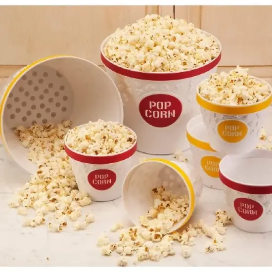 Hutzler Popcorn Bucket, Red Large image {2}