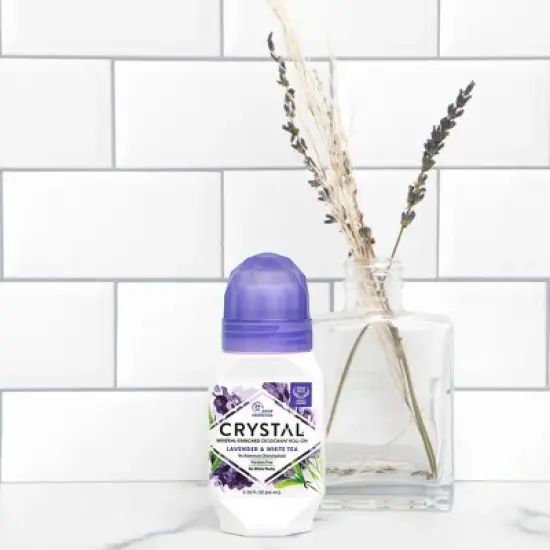 Crystal Mineral Roll-On Deodorant - Lavender & White Tea - 2.25 fl oz/3pk image {3}