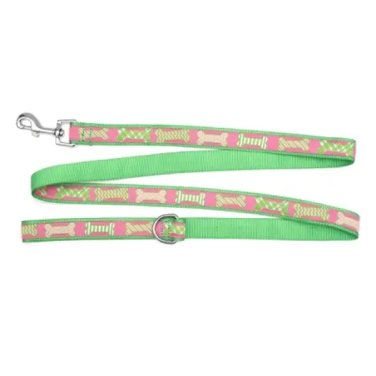 The Worthy Dog Preppy Bones Dog Leash image {2}