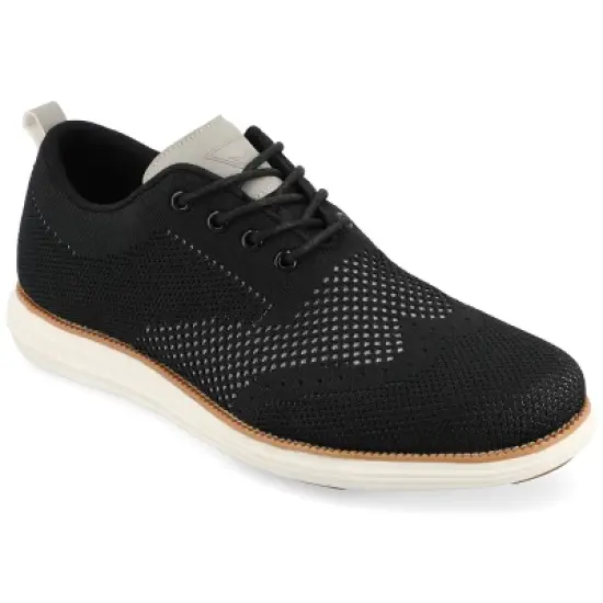 Vance Co. Medium and Wide Width Mens Ezra Tru Comfort Foam Knit Wingtip Dress Shoe image {9}