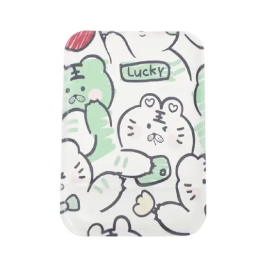 Unique Bargains Women Convenient Makeup Mirror for Travel Green 1 Pc image {5}