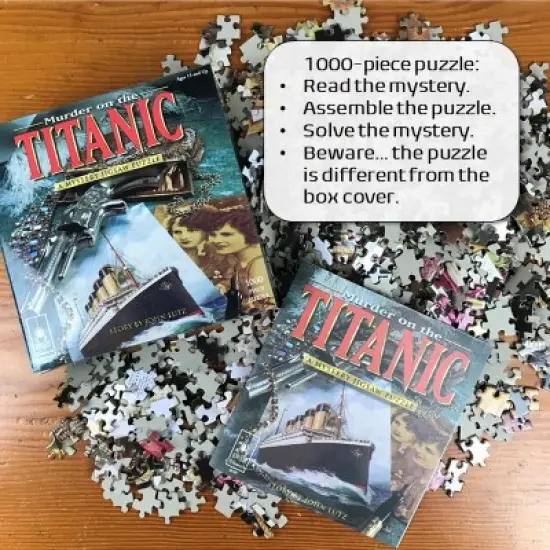 Bepuzzled Classic Mystery: Murder on the Titanic Jigsaw Puzzle - 1000pc image {4}