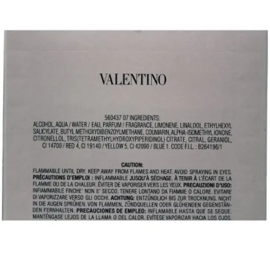 Valentino Uomo Eau De Toilette For Men 3.4 Ounces image {2}