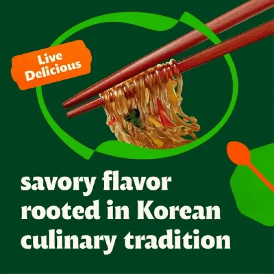 Bibigo Frozen Beef & Vegetable Japchae Noodles - 10oz image {3}