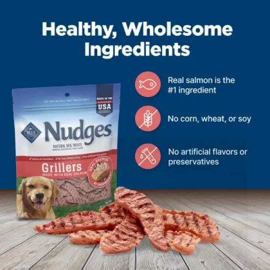 Blue Buffalo Nudges Grillers Salmon Flavor Dog Treats - 16oz image {6}