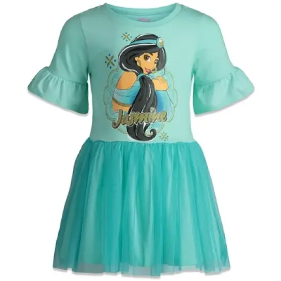 Disney Frozen Princess Lion King Jasmine Elsa Simba Girls Tulle Dress Toddler  image {7}