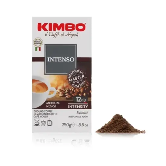 Kimbo Intenso - Ground Coffee 250g Brick image {1}