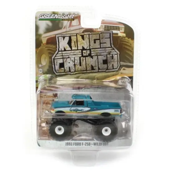 Greenlight Collectibles 1/64 1993 Ford F-250 Wildfoot Monster Truck Kings of Crunch Series 11 49110-F image {4}