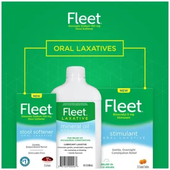 Fleet Stool Softener Oral Laxative Softgels - 25ct image {1}