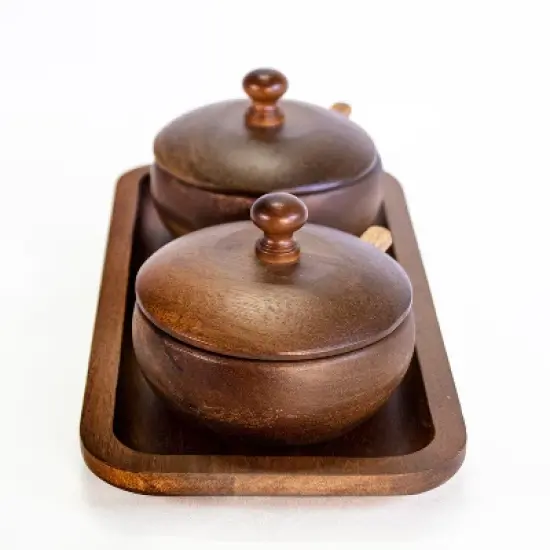BergHOFF Acacia Wooden Spice Jar Set image {1}