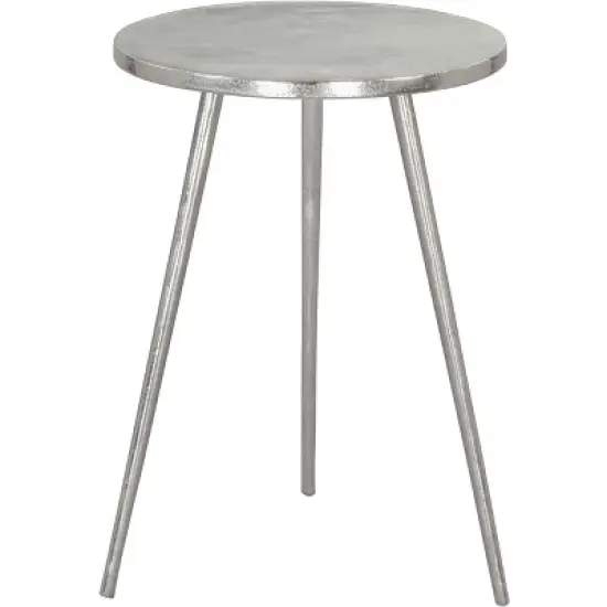 Kane Side Table Aluminum Silver - ZM Home image {2}