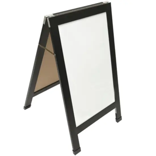 Excello Global Products 40" x 22" Indestructible A-Frame Whiteboard - Black image {5}