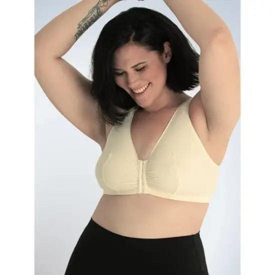 Leading Lady The Meryl - Cotton Front-Closure Comfort & Sleep Bra image {5}