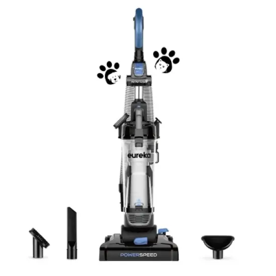 Eureka PowerSpeed Bagless Upright Vacuum Cleaner, Pet Turbo, Black image {6}