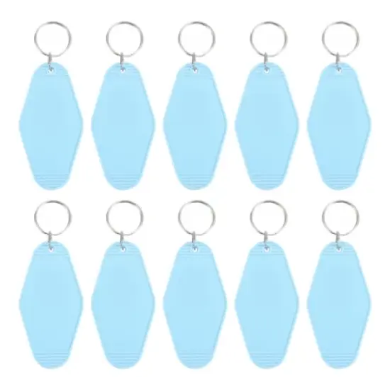Unique Bargains Blank Vintage Motel Hotel Keychains Key Tag 10 Pcs image {28}