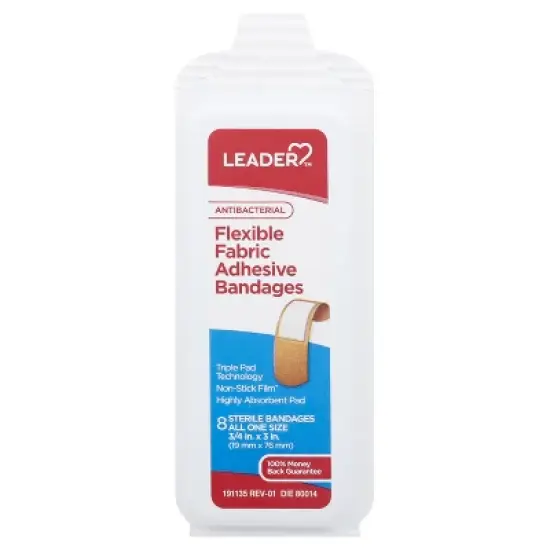 Leader All One Size Antibacterial Flexible Bandage 8 ct image {7}