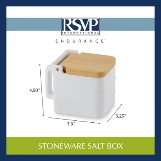 Rsvp Stoneware Salt Box image {5}