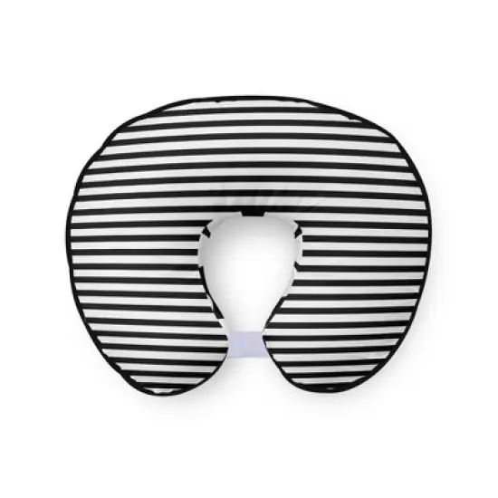 Bacati - 3 pc Dots/Pin Stripes Black/White Hugster Feeding & Infant Support Nursing Pillow image {2}