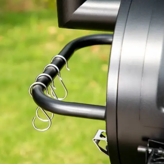 Captiva Designs E02GR016 16" Offset Charcoal Smoke - Black image {11}