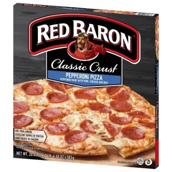 Red Baron Pepperoni Classic Crust Frozen Pizza - 20.6oz image {1}