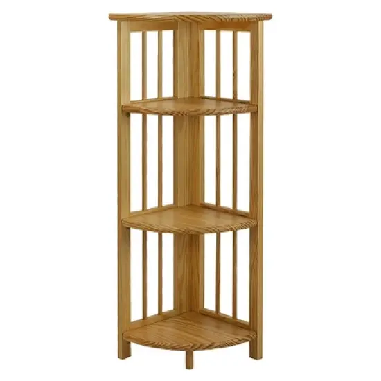 38" Folding 4 Tier Corner Shelf - Flora Home image {3}