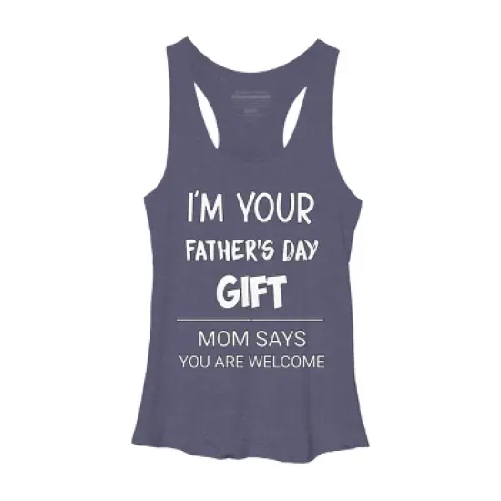Women's Design By Humans I'm Your Father's Day Gift You Are Welcome By sukhendu12 Racerback Tank Top image {3}