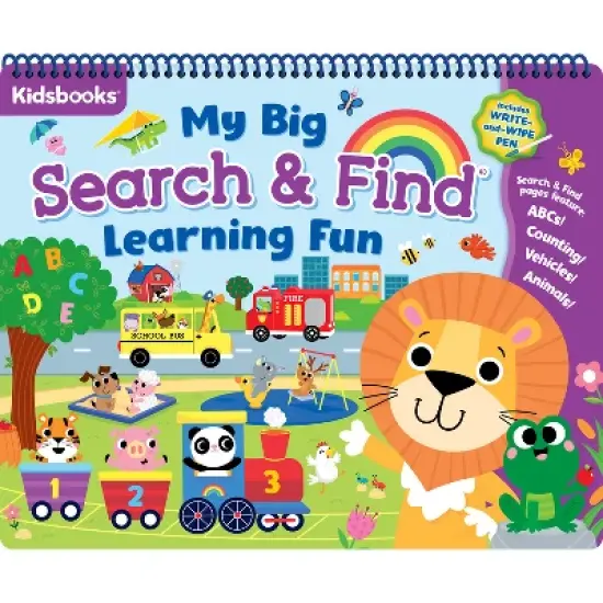 My Big Search & Find Learning Fun Pad - by  Kidsbooks Publishing (Spiral Bound) image {1}