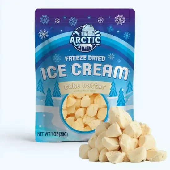Arctic Farms Freeze Dried Ice Cream That Does Not Melt (Bits) (Cake Batter) image {6}