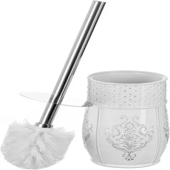 Creative Scents Vintage White Toilet Brush With Holder image {4}