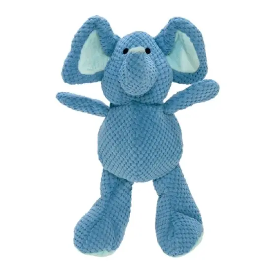 goDog Checkers Elephant Squeaky Plush Dog Toy with Chew Guard Technology image {3}