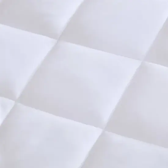 INFURNIC Mattresses Deep Pocket Waterproof Mattress Pad with Moisture-Wicking Features, Classic Quilting for Healthier Sleep, White, 80"*39"*0.8" image {4}