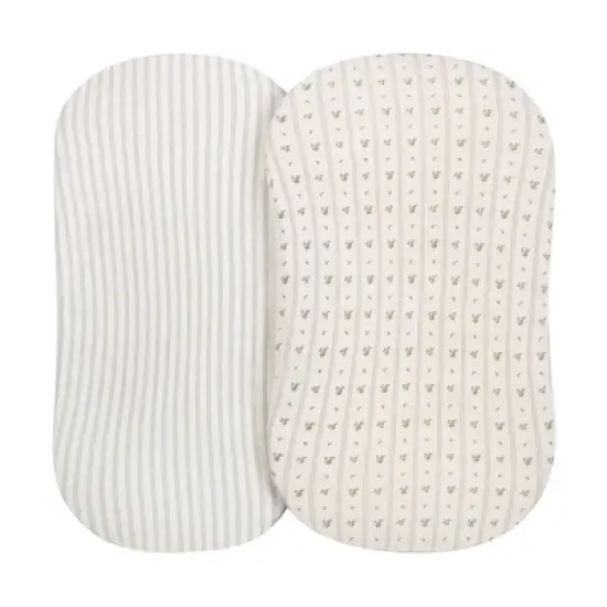 Ely's & Co. Baby Fitted Bassinet Sheet  100% Combed Jersey Cotton   for Baby Boy  2 Pack image {10}