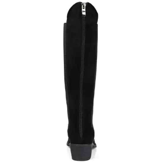 Journee Collection Womens Celesst Tru Comfort Foam Extra Wide Calf Stacked Heel Knee High Boots image {2}