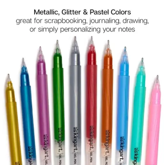 KINGART Gel Pens 24 Colors image {2}