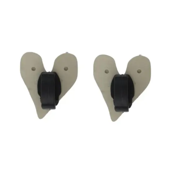 Unique Bargains Fashionable Heart Shoelace Charms Silver Tone 1 Pair image {3}