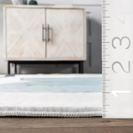 nuLOOM Elain Cheerful Elephant Machine Washable Kids Area Rug image {2}