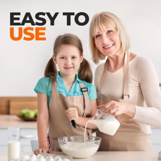 EZBASICS Milk Frother Wand, Handheld Milk Frother Drink Mixer, Electric Whisk Foam Maker for Coffee, Stainless Steel Whisk Coffee Enthusiasts Gift image {6}