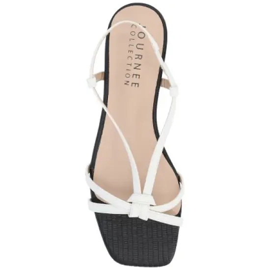 Journee Collection Womens Bridget Sling Back Low Block Heel Sandals image {3}